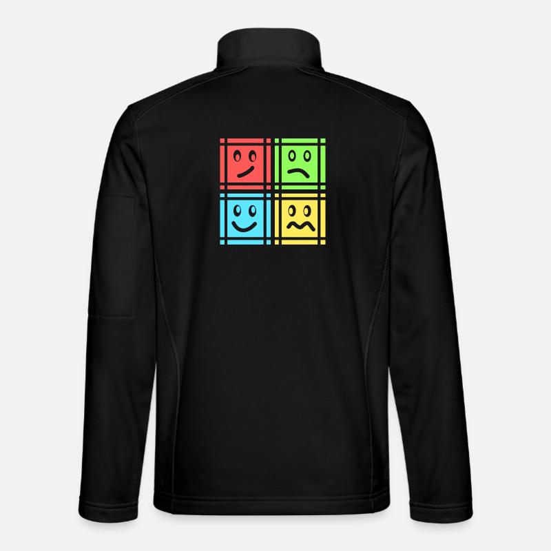 Geometric Patterns - Unisex Softshell Jacket - black