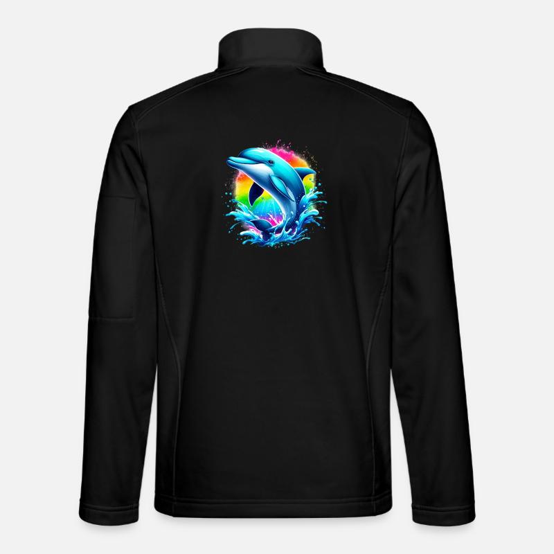 Dolphin - Unisex Softshell Jacket - black