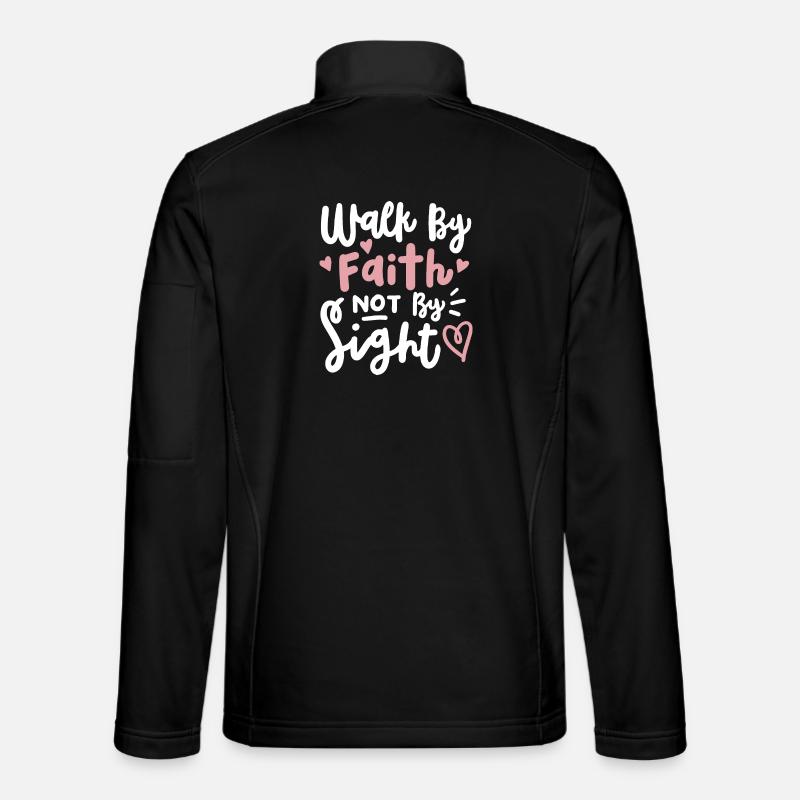 Christlicher Glaube Bibelvers - Unisex Softshelljacke - Schwarz