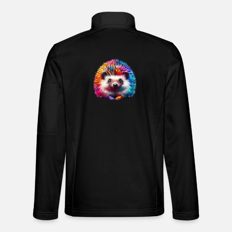 Hedgehog - Unisex Softshell Jacket - black