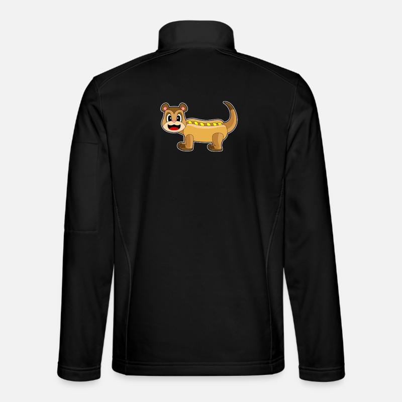 Hot-dog suricate - Veste en tissu softshell Unisexe - noir