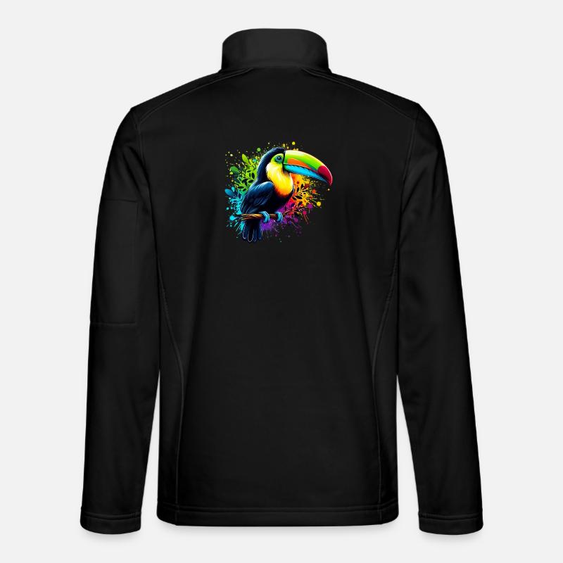 Tukan - Unisex Softshelljacke - Schwarz