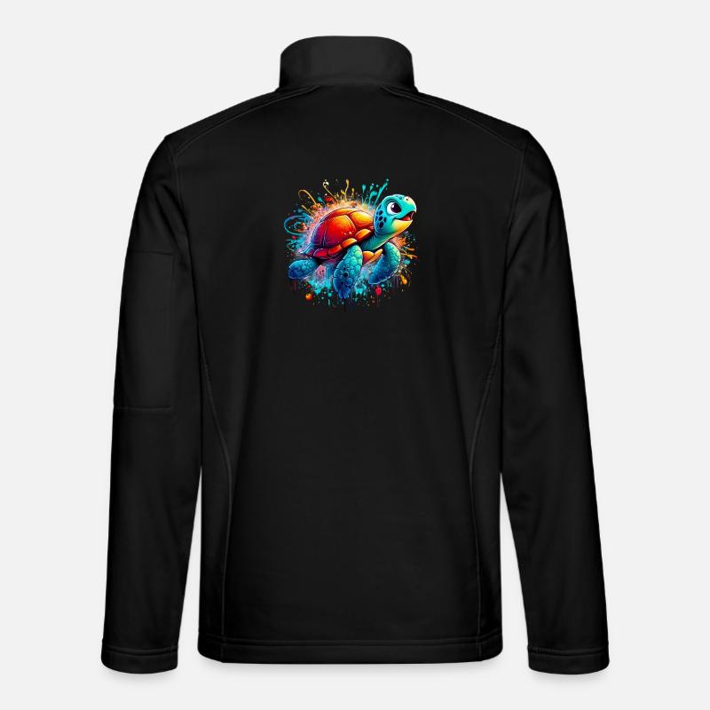 Schildkröte - Unisex Softshelljacke - Schwarz