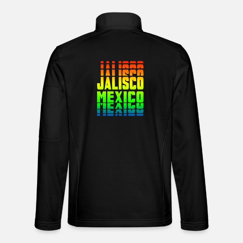 Jalisco Mexiko Regenbogen Design Unisex Softshelljacke