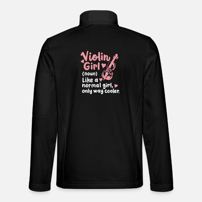 Violine Geigerin Geigenspielerin - Unisex Softshelljacke - Schwarz
