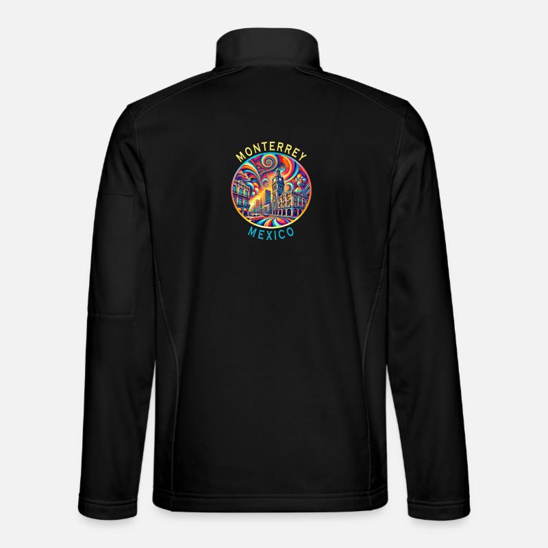 Monterrey Mexico cities art design Unisex Softshell Jacket