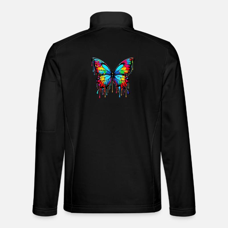 Papillon - Veste en tissu softshell Unisexe - noir