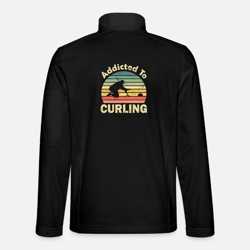 Curling - Unisex Softshell Jacket - black