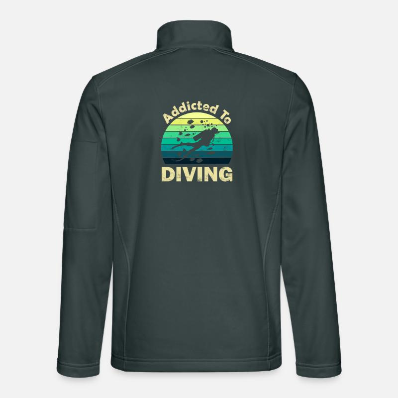 Diving Divers Unisex Softshell Jacket