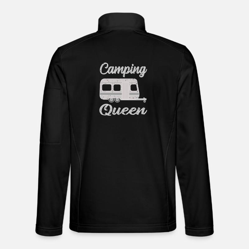 Camping in a caravan Unisex Softshell Jacket