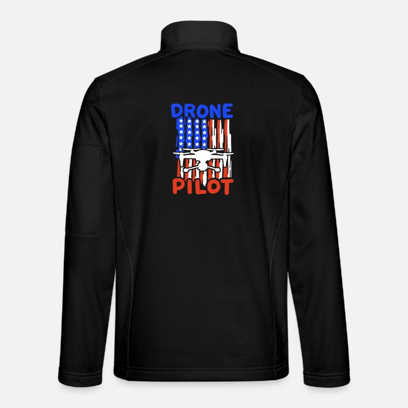 Drohnenpilot Drohne - Unisex Softshelljacke - Schwarz