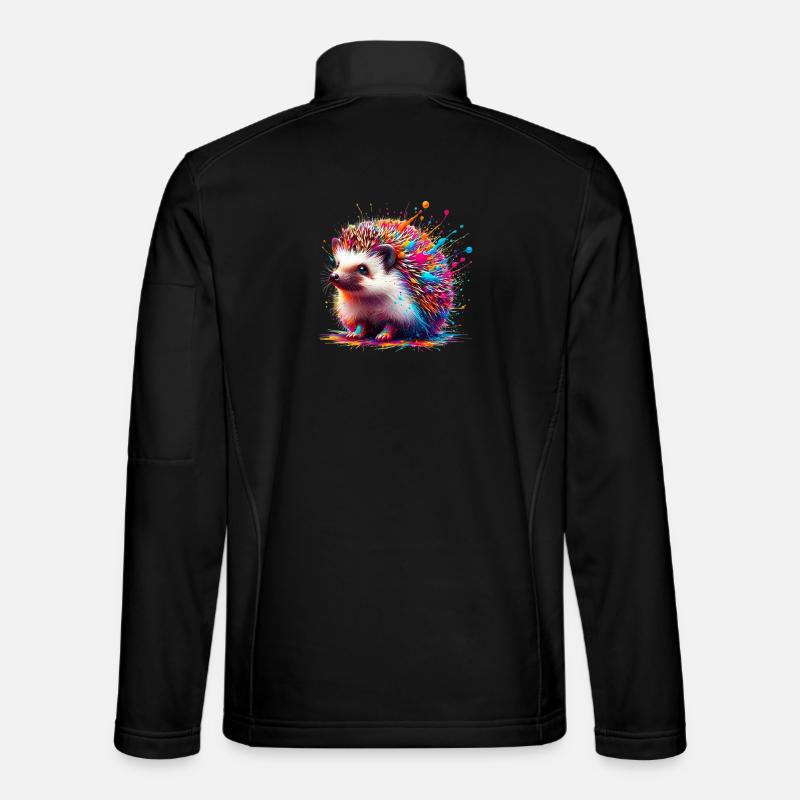 Igel - Unisex Softshelljacke - Schwarz