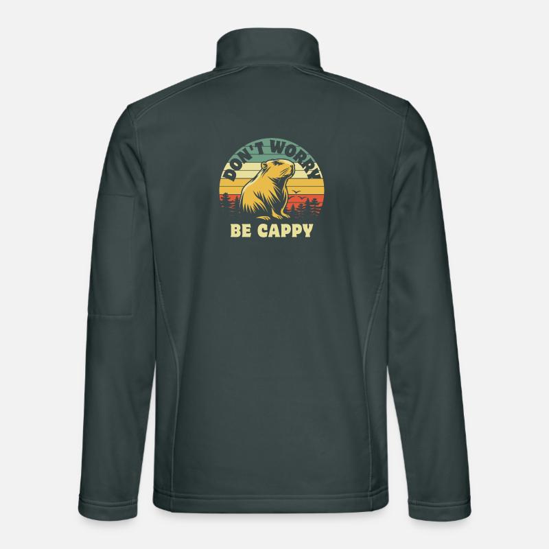Ne vous inquiétez pas, soyez Cappy - Capybara Veste en tissu softshell Unisexe