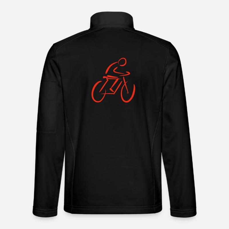 Fahrrad Stilisiert - Unisex Softshelljacke - Schwarz