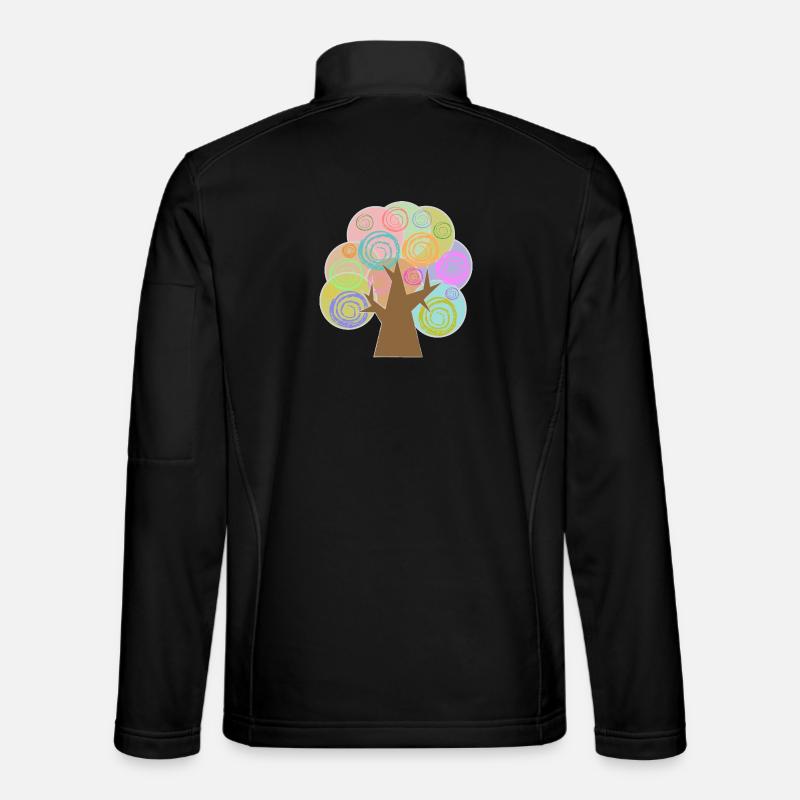 Tree Minimalist - Unisex Softshell Jacket - black