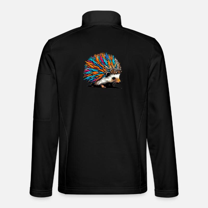 Hedgehog - Unisex Softshell Jacket - black