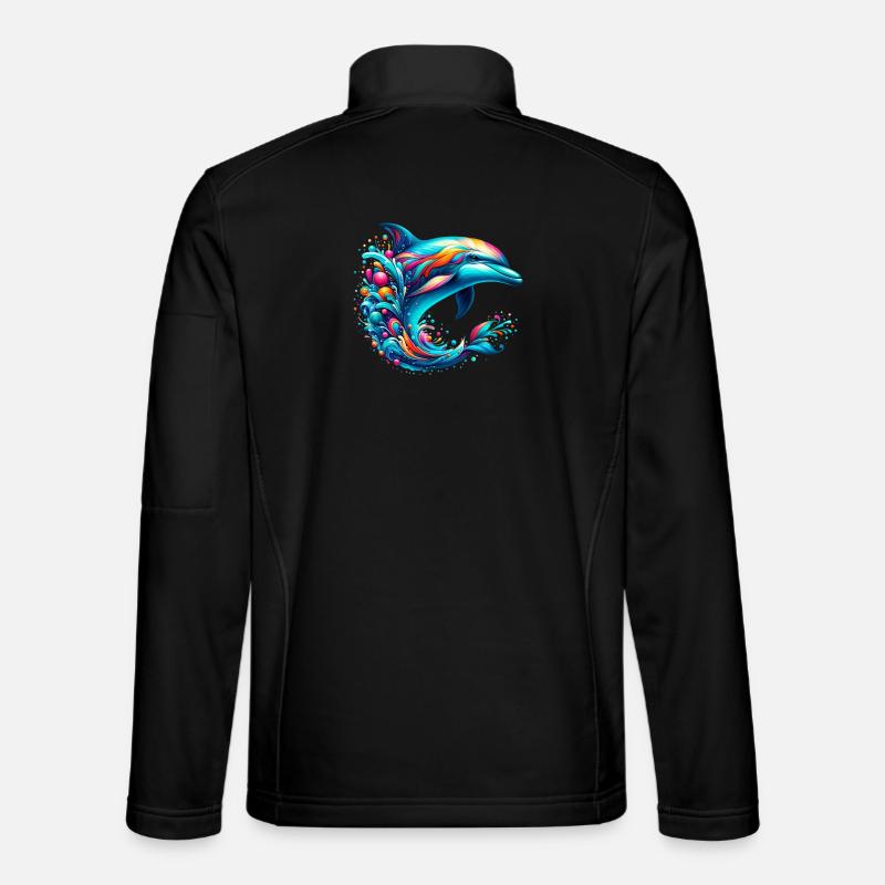 Dolphin - Unisex Softshell Jacket - black