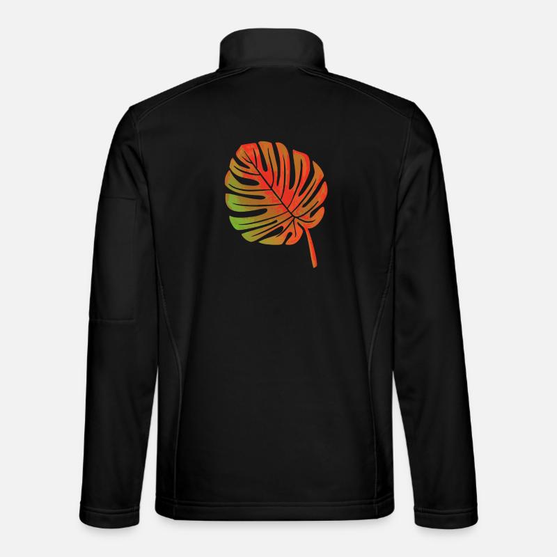 Leaf of a plant - Unisex Softshell Jacket - black