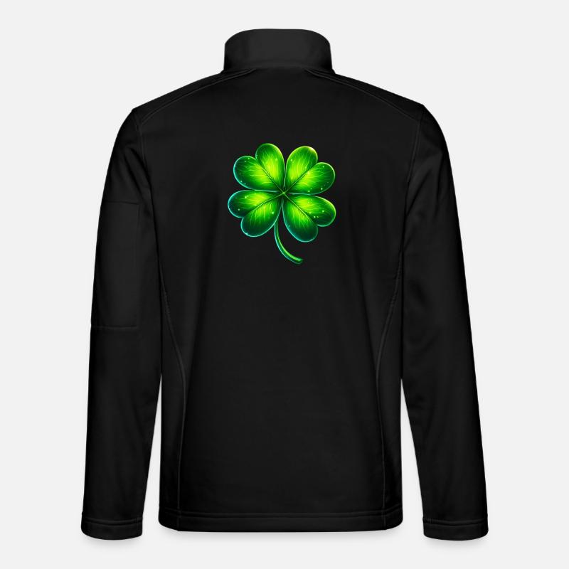 Four-leaf clover - Unisex Softshell Jacket - black