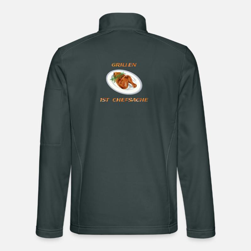 Hähnchen Grillen Unisex Softshelljacke