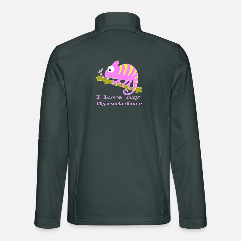 Chamaeleon tier Unisex Softshelljacke
