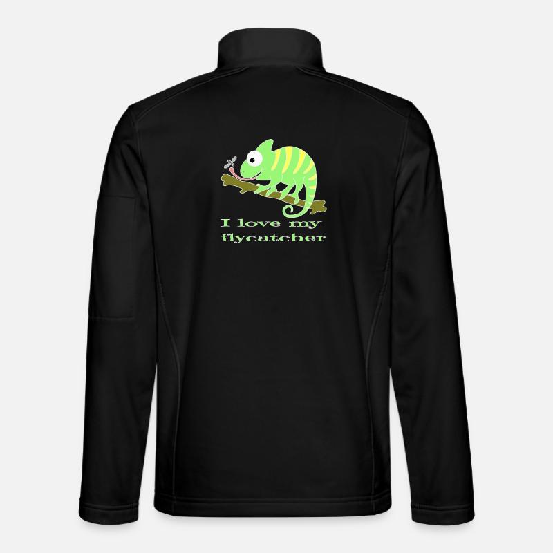 Chamaeleon tier - Unisex Softshelljacke - Schwarz