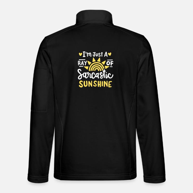 Sarkastischer Humor Sarkasmus - Unisex Softshelljacke - Schwarz