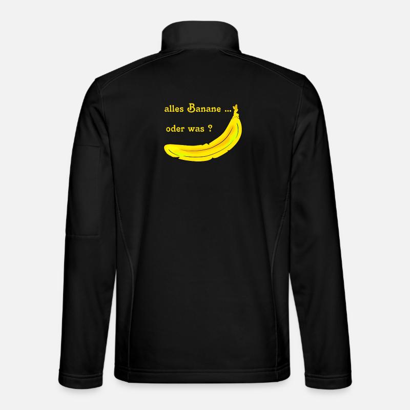 Banana fruit - Unisex Softshell Jacket - black