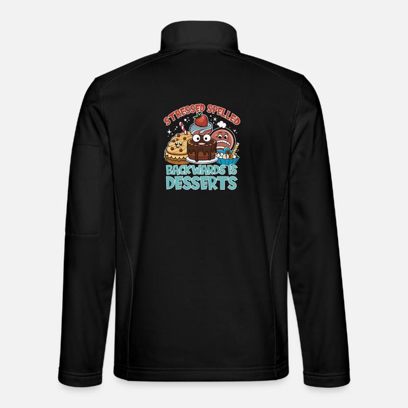Stressed Spelled Backwards Desserts Unisex Softshell Jacket