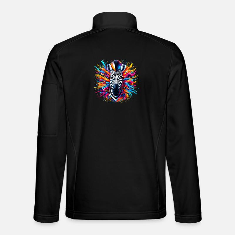 Zèbre Veste en tissu softshell Unisexe
