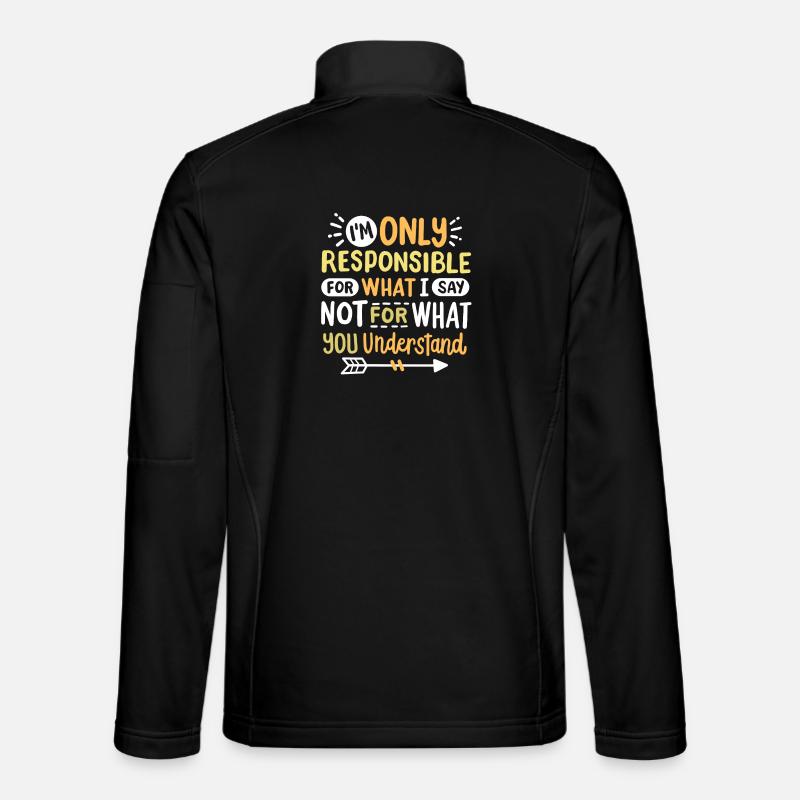 Sarkasmus sarkastischer Humor - Unisex Softshelljacke - Schwarz