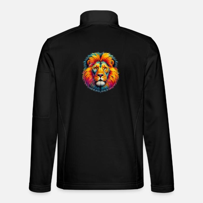 Löwe - Unisex Softshelljacke - Schwarz