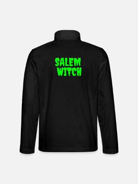SalemWitch Halloween Design - Unisex Softshell Jacket - black