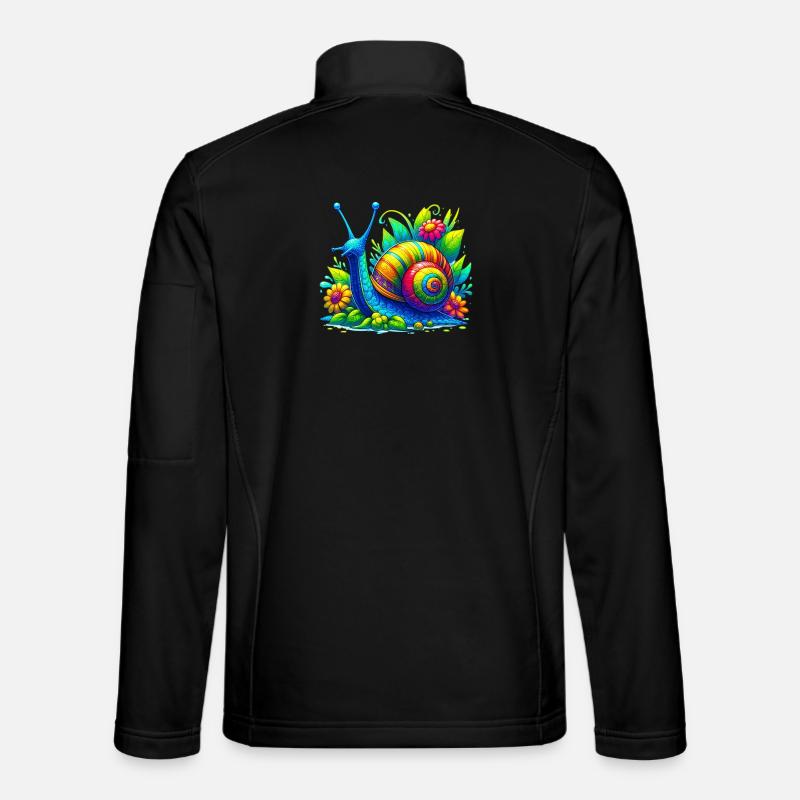 Schnecke - Unisex Softshelljacke - Schwarz
