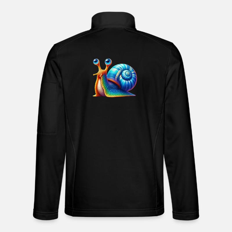 Schnecke - Unisex Softshelljacke - Schwarz