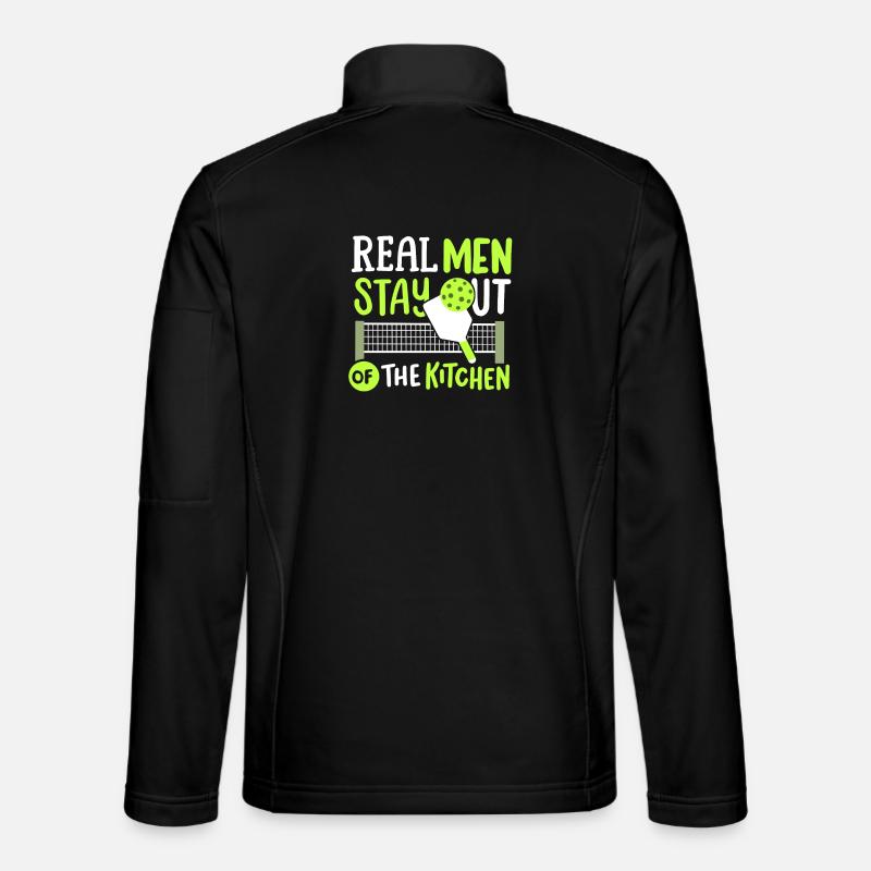 Pickleball-Spieler Paddleball - Unisex Softshelljacke - Schwarz