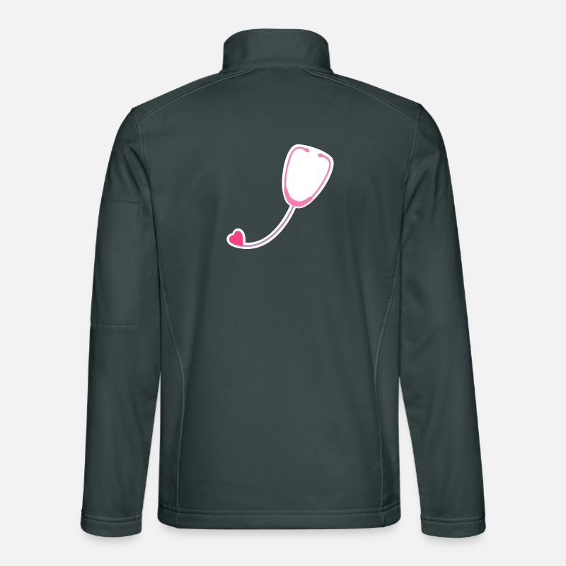 Coloured stethoscope Unisex Softshell Jacket