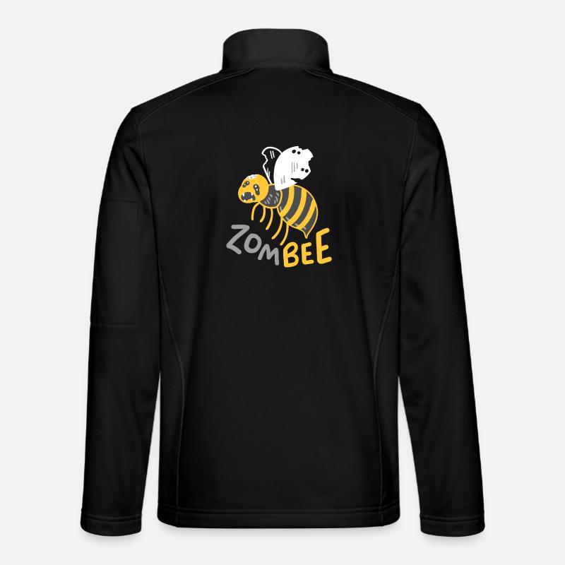Zombie Biene Halloween - Unisex Softshelljacke - Schwarz