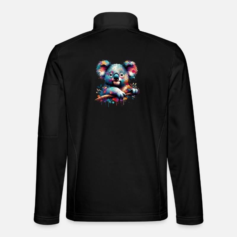 Koala - Unisex Softshelljacke - Schwarz