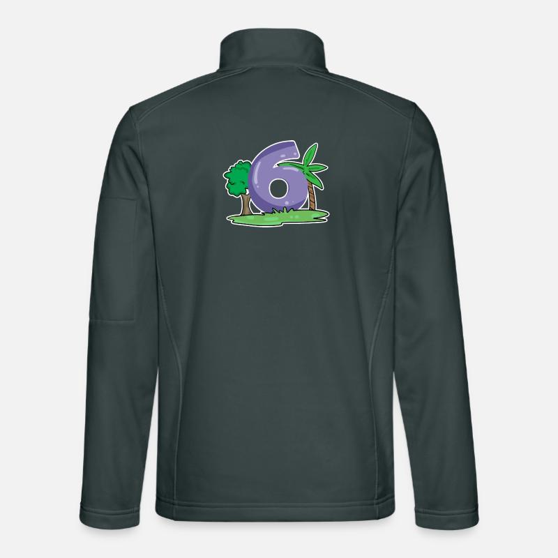 Nummer 6 Muster Unisex Softshelljacke