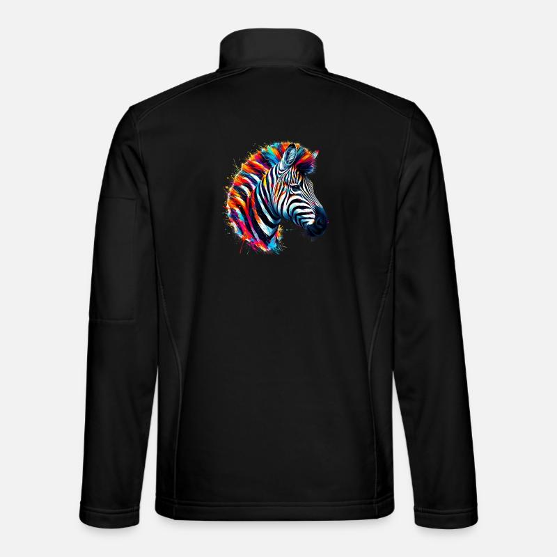 Zèbre Veste en tissu softshell Unisexe