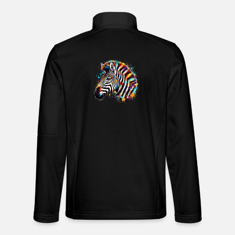 Zebra - Unisex Softshelljacke - Schwarz