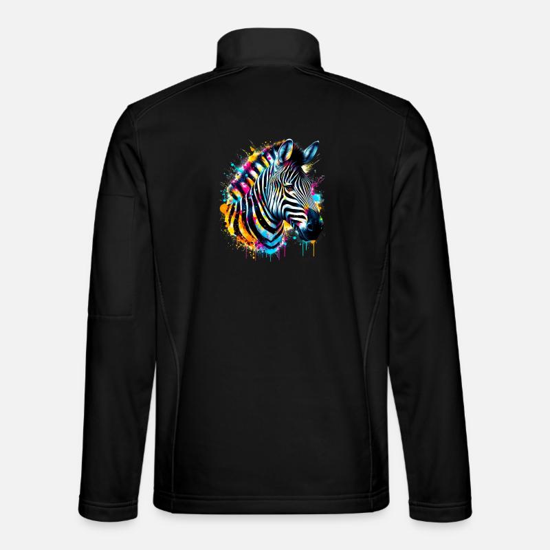 Zebra - Unisex Softshell Jacket - black
