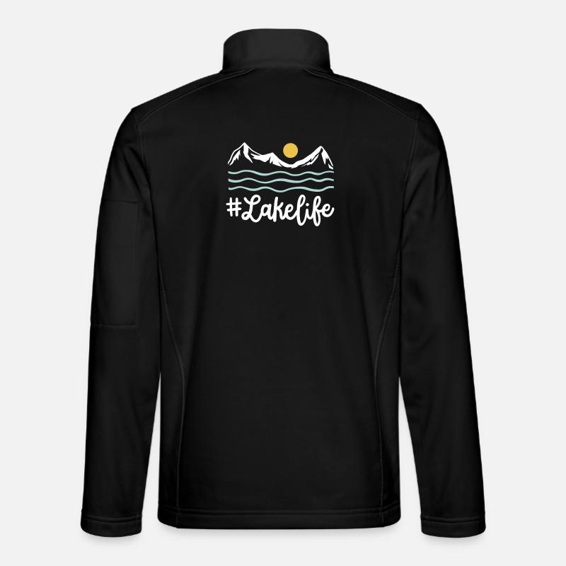 Leben am See - Unisex Softshelljacke - Schwarz
