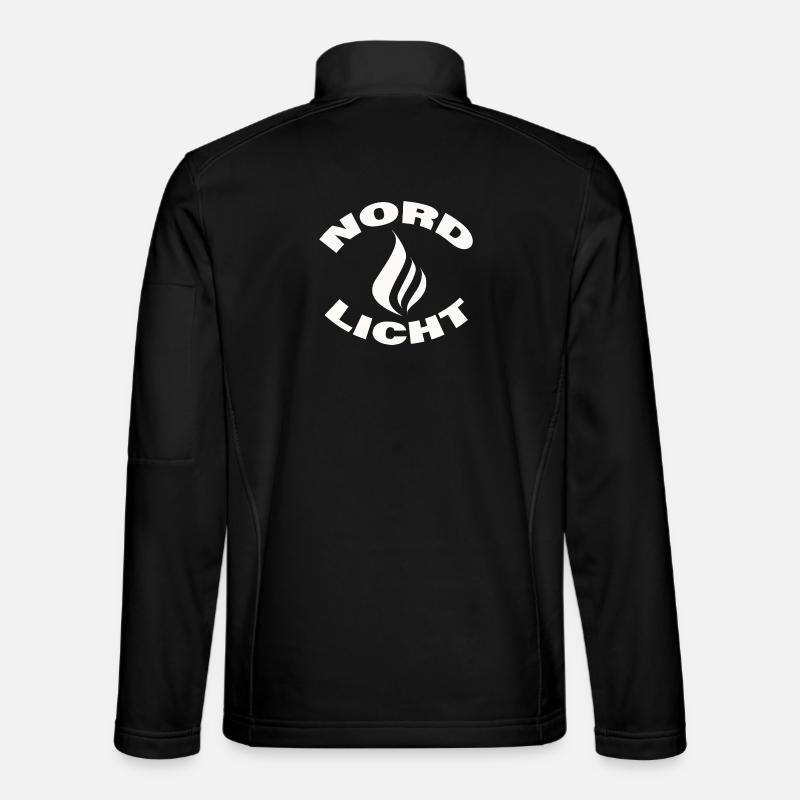 NORDLICHT - Unisex Softshelljacke - Schwarz