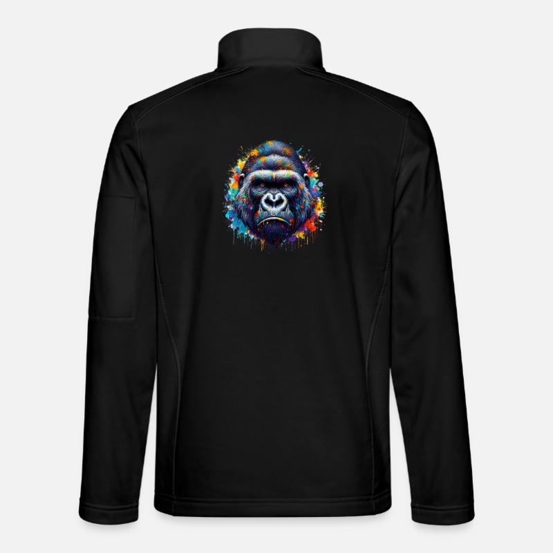 Gorilla - Unisex Softshelljacke - Schwarz