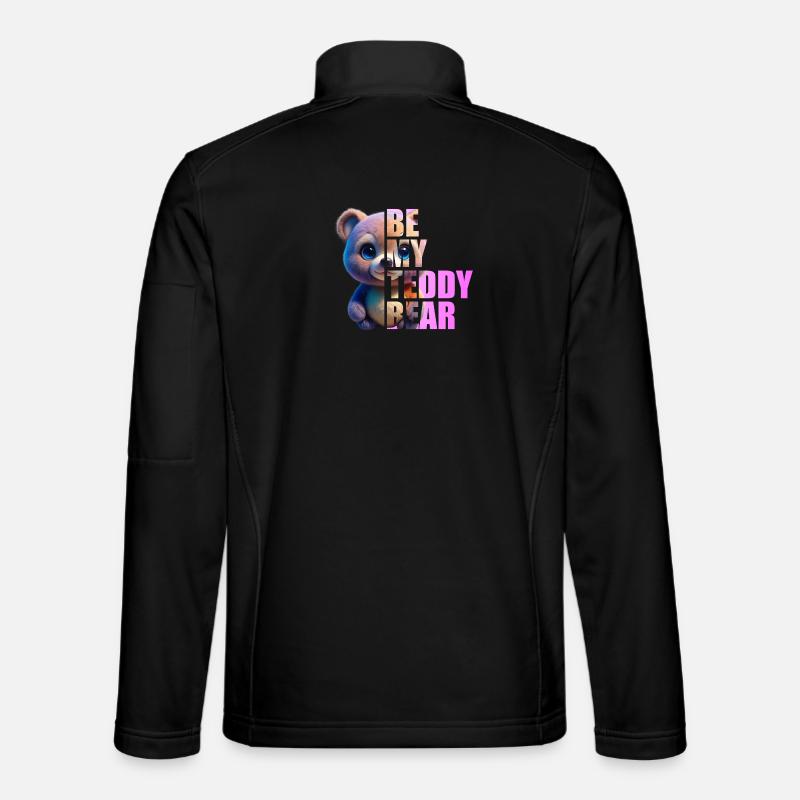 Be my Teddy Bear Design - Unisex Softshelljacke - Schwarz