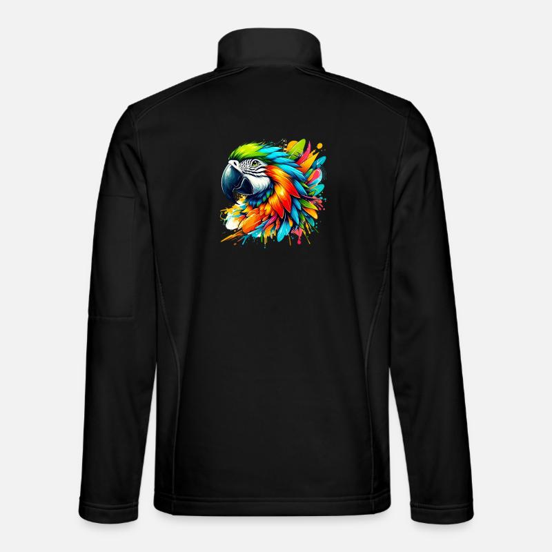 Parrot - Unisex Softshell Jacket - black