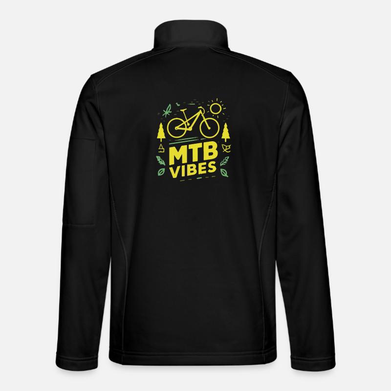 Mountain Biking MTB Vibes - Unisex Softshell Jacket - black