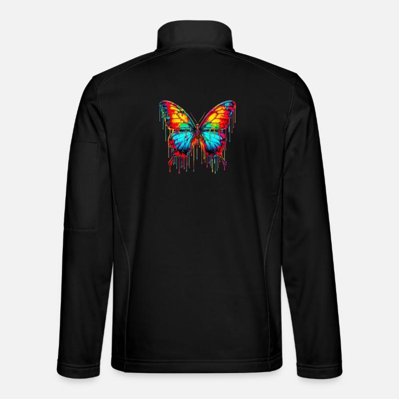 Butterfly - Unisex Softshell Jacket - black